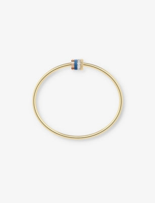 Boucheron Quatre Blue Edition 18ct Yellow, White and Rose Gold 0.11ct Diamond and Ceramic Bracelet