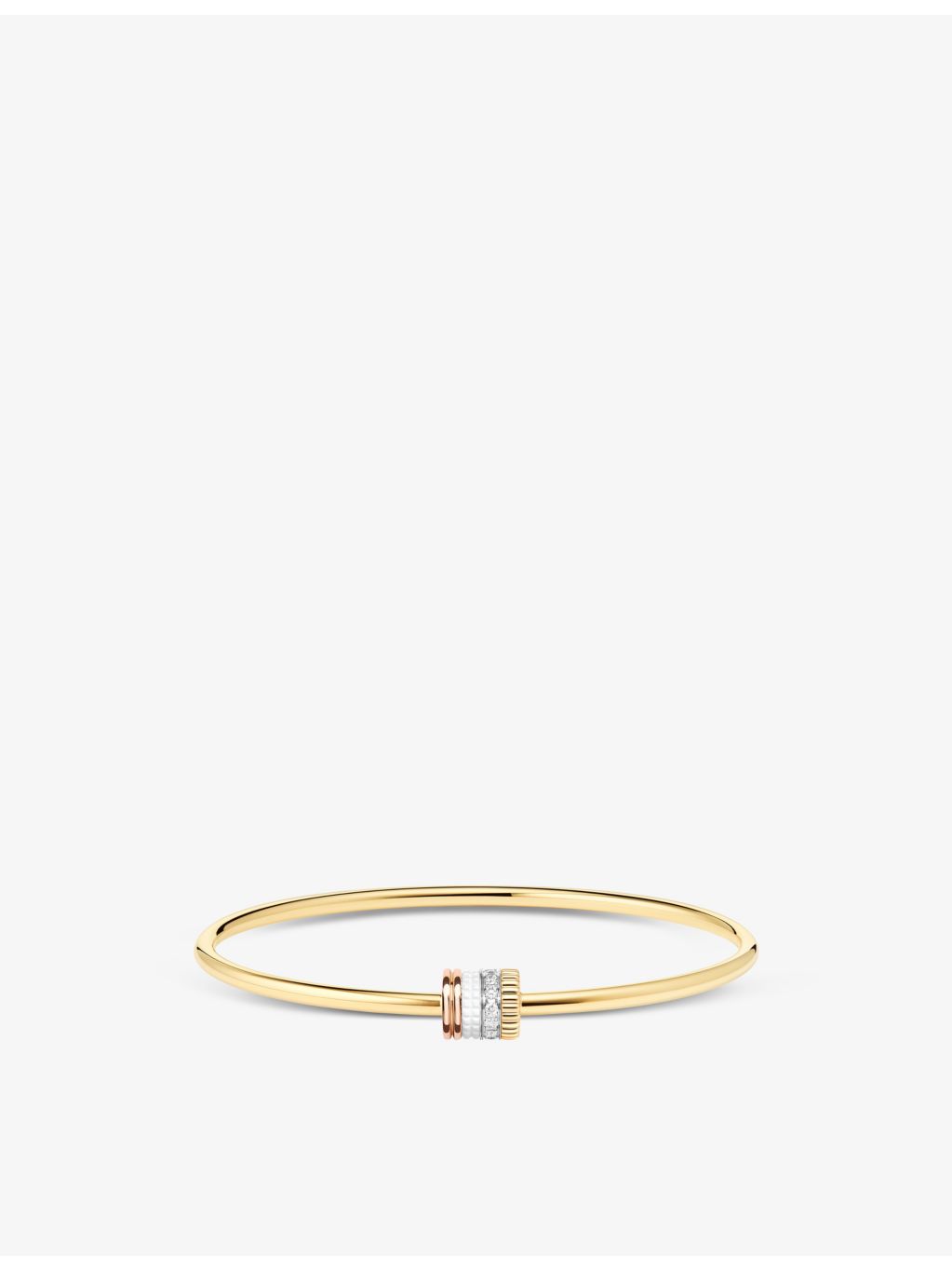 Boucheron Quatre white-edition bracelet in 18ct gold, ceramic and diamonds, UK version