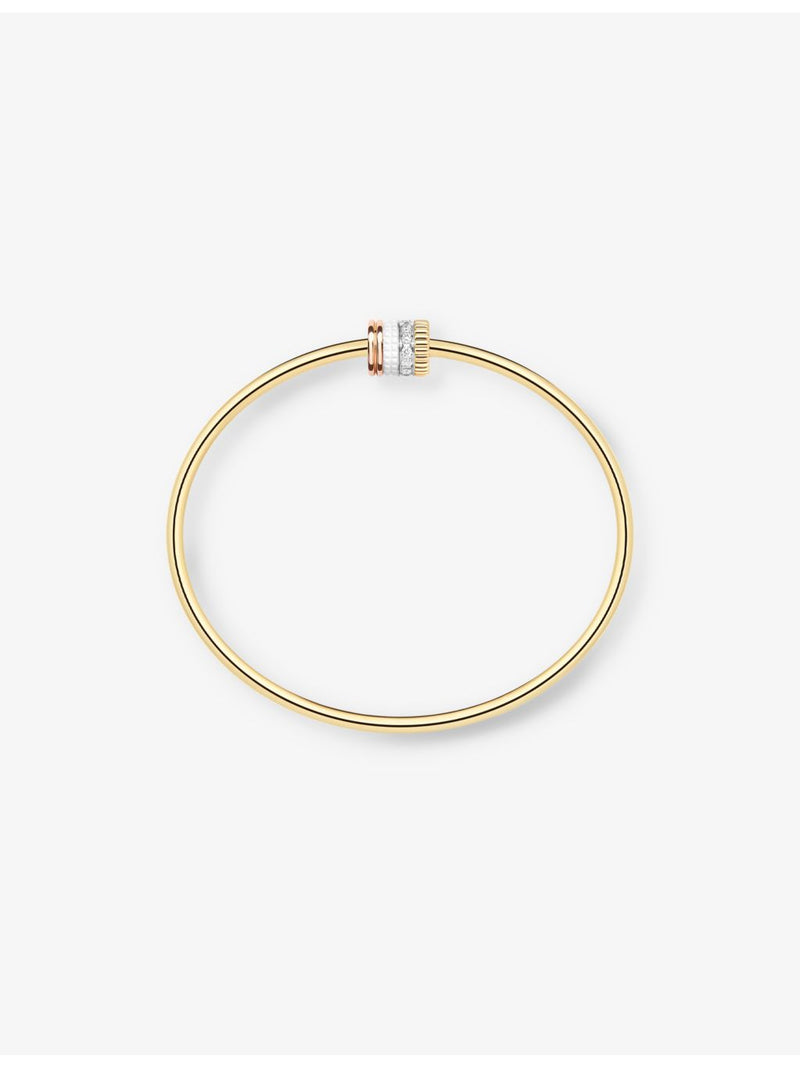 Boucheron Quatre white-edition bracelet in 18ct gold, ceramic and diamonds, UK version