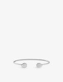 Boucheron Serpent Bohème double motif 18ct white-gold and 0.26ct diamond bracelet