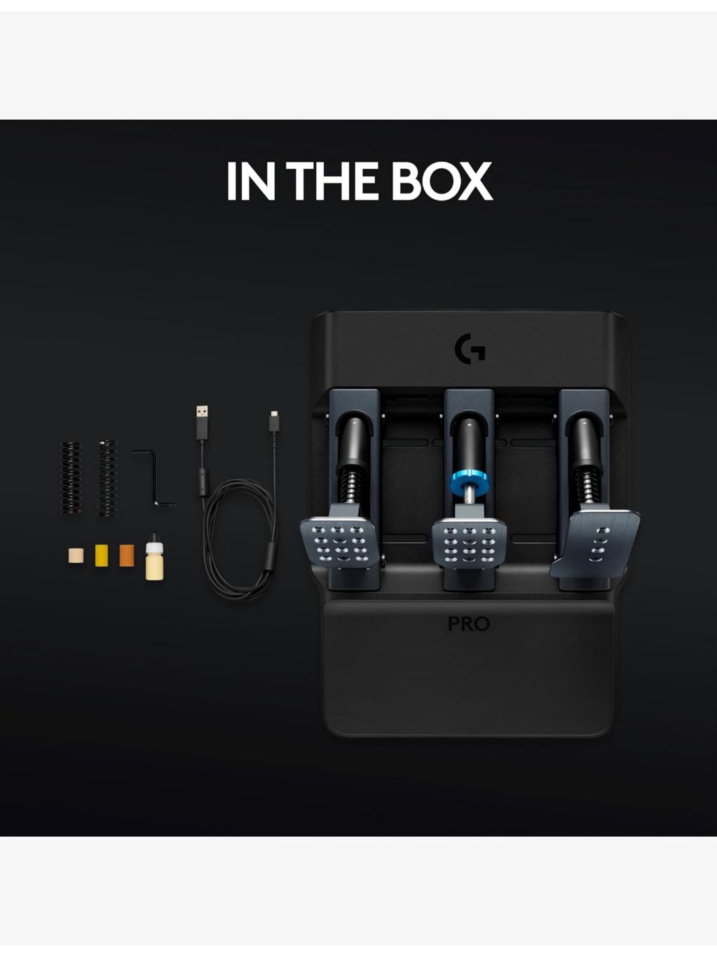 Logitech G Pro Racing Pedals with load cell brake - British product