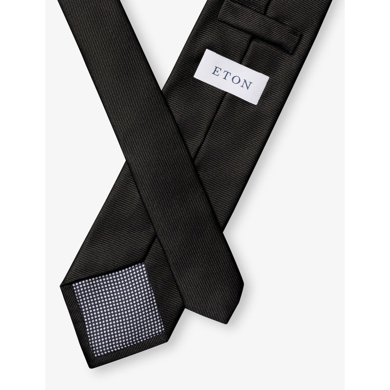 Eton textured silk tie - British product