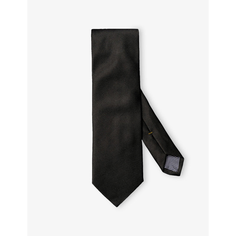 Textured Silk Tie - BLACK