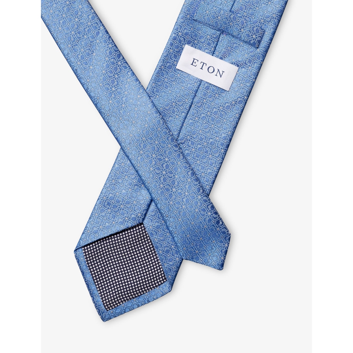 Eton 100% silk tie with geometric pattern, UK version