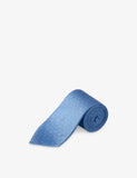 Eton Geometric-Pattern Silk Tie