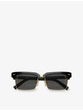 Miu Miu acetate sunglasses rectangle frame MU 10ZS - British product