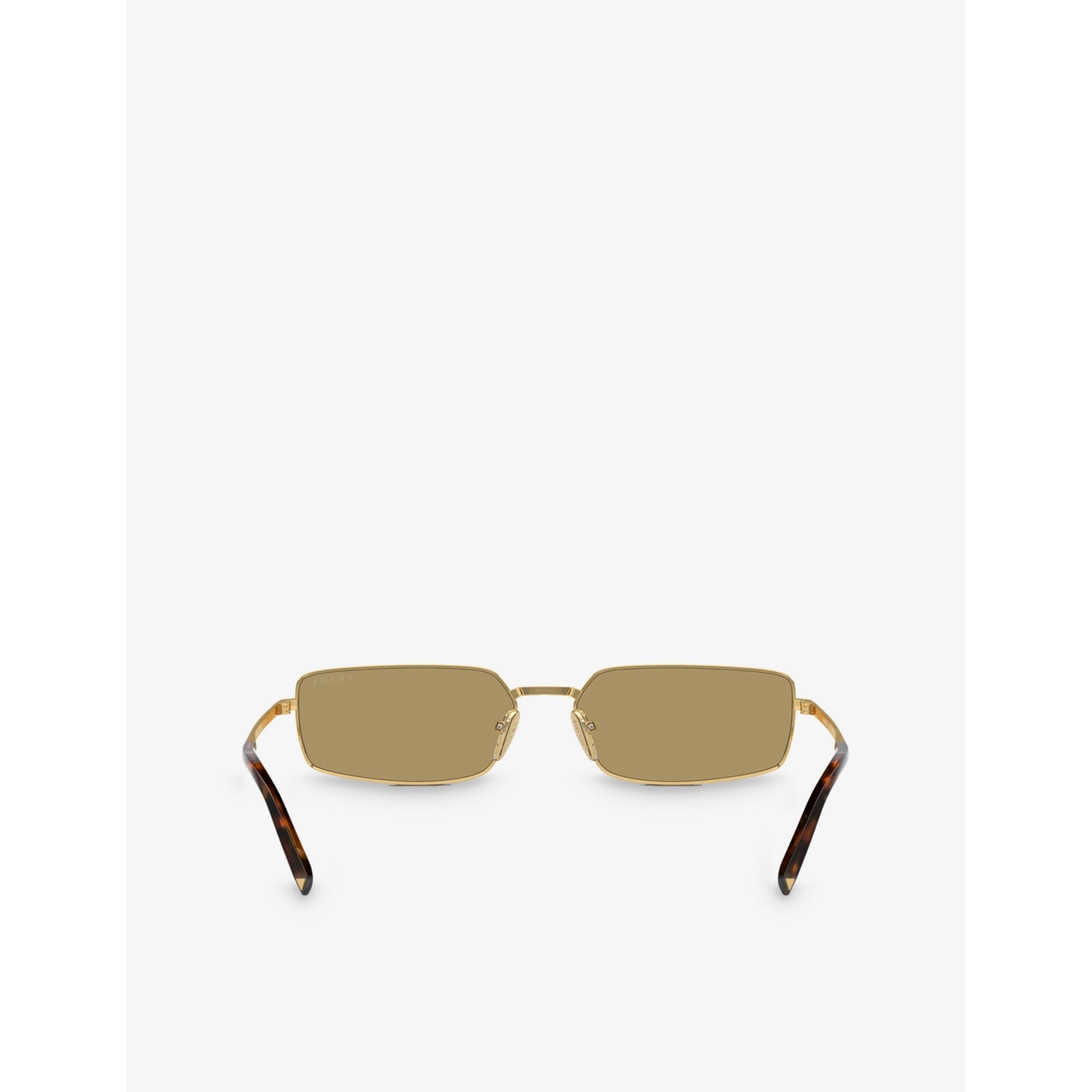 Prada PRA60S rectangle-frame metal sunglasses with polyamide lenses (British brand)