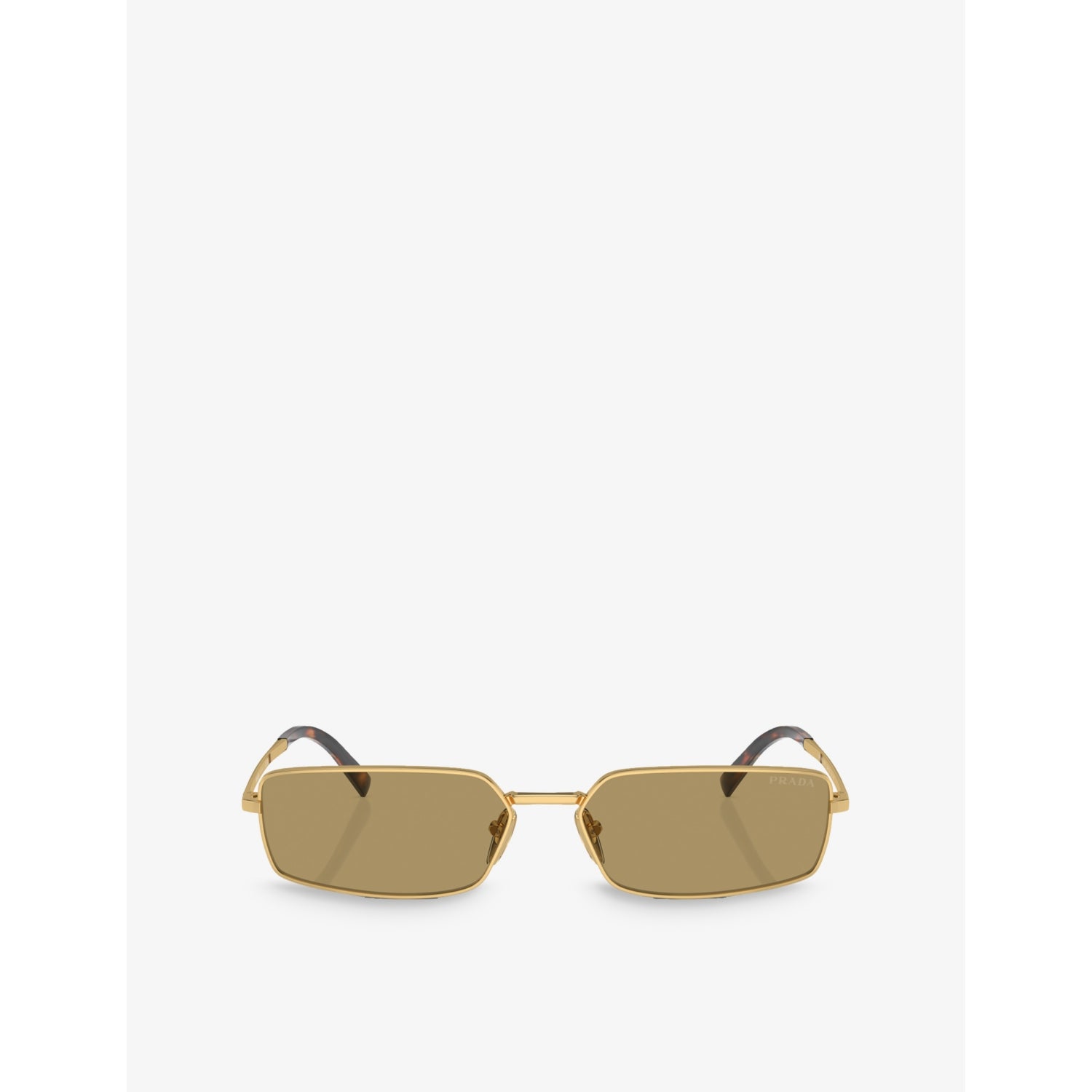 Prada PRA60S rectangle-frame metal sunglasses with polyamide lenses (British brand)
