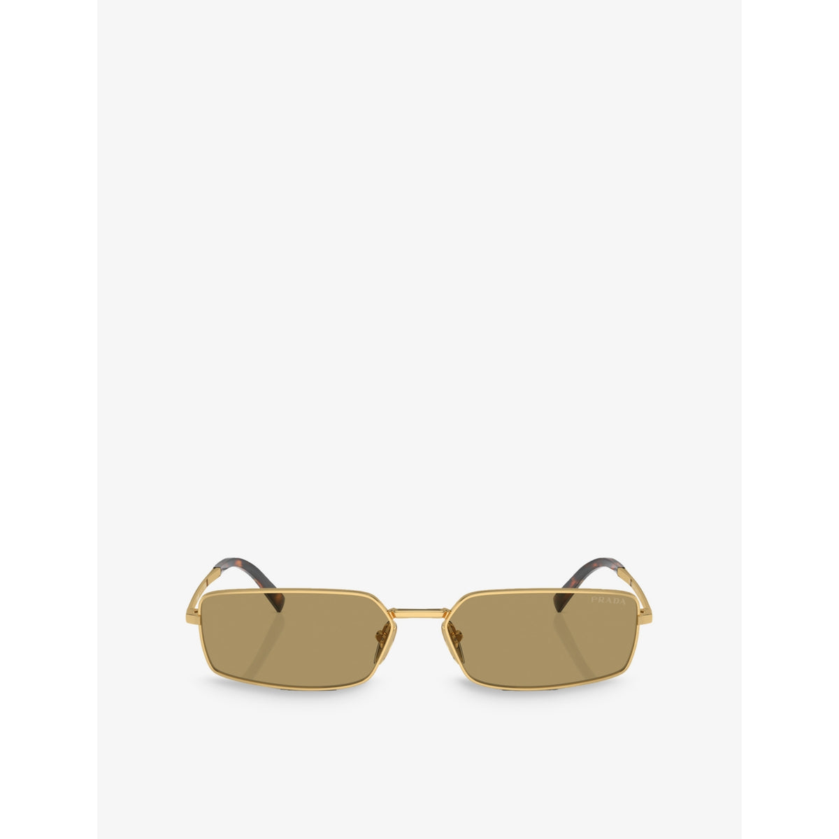 Prada PRA60S rectangle-frame metal sunglasses with polyamide lenses (British brand)
