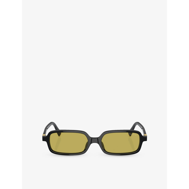 Miu Miu rectangle-frame acetate sunglasses 51mm - British product