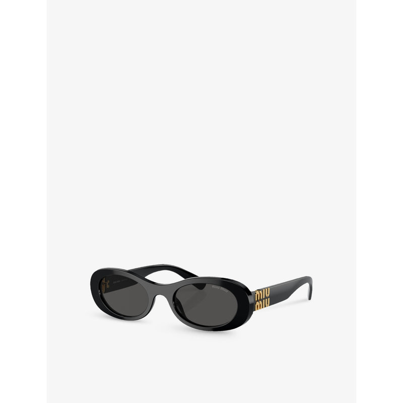 Miu Miu oval-frame acetate sunglasses MU 06ZS (British brand)