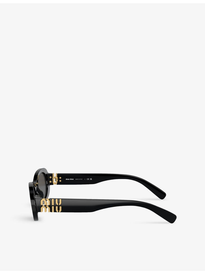 Miu Miu oval-frame acetate sunglasses MU 06ZS (British brand)