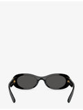 Miu Miu oval-frame acetate sunglasses MU 06ZS (British brand)