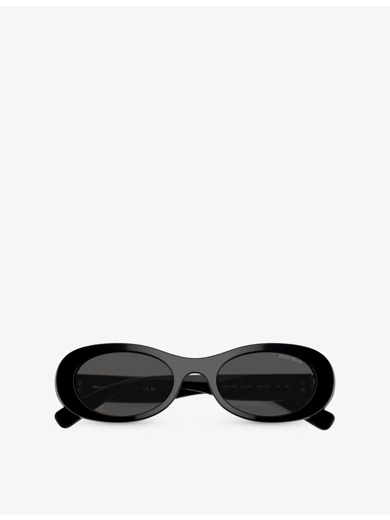 Miu Miu oval-frame acetate sunglasses MU 06ZS (British brand)