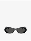 Miu Miu oval-frame acetate sunglasses MU 06ZS (British brand)