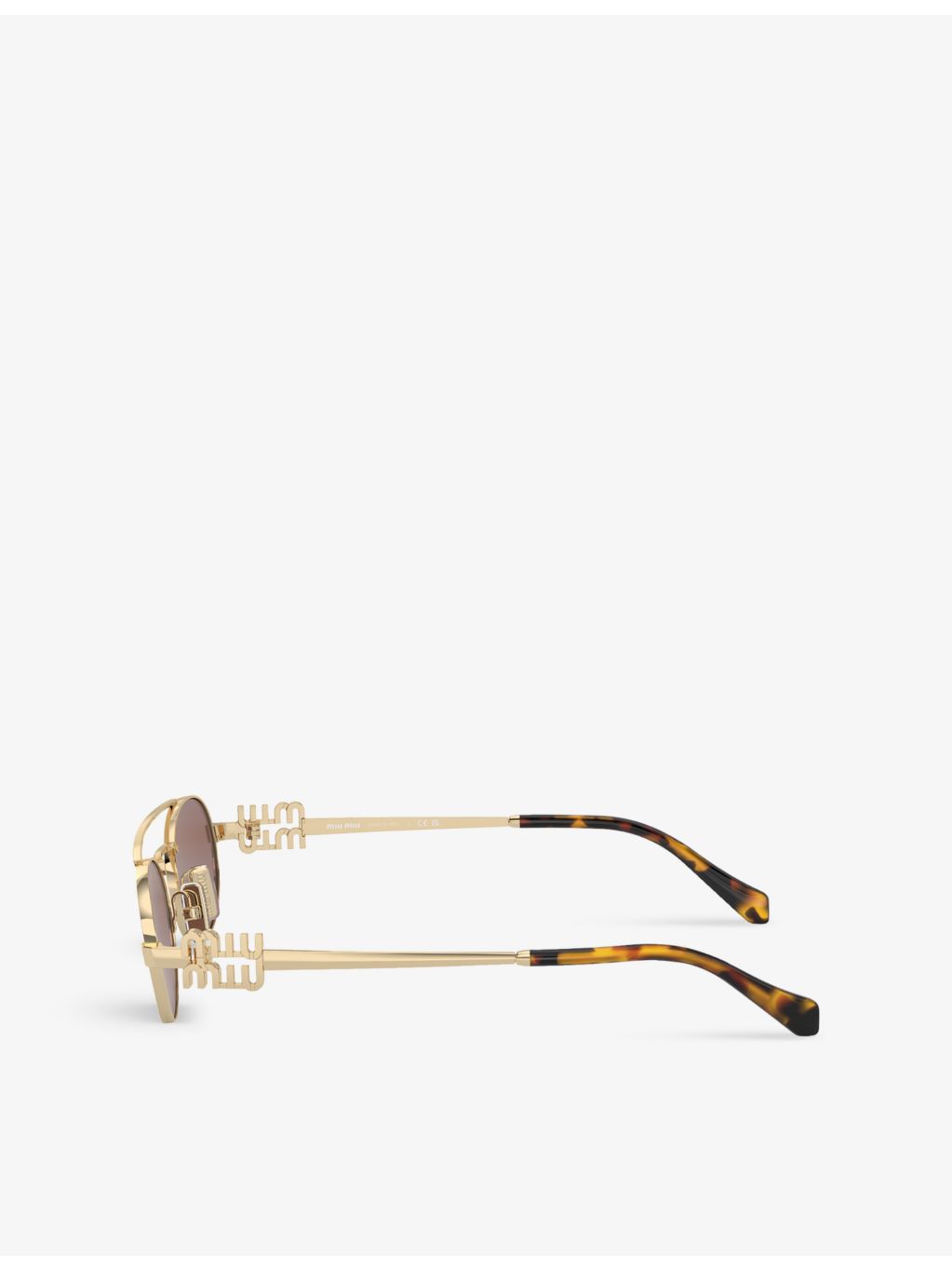 Miu Miu oval metal sunglasses MU 54ZS (British brand)