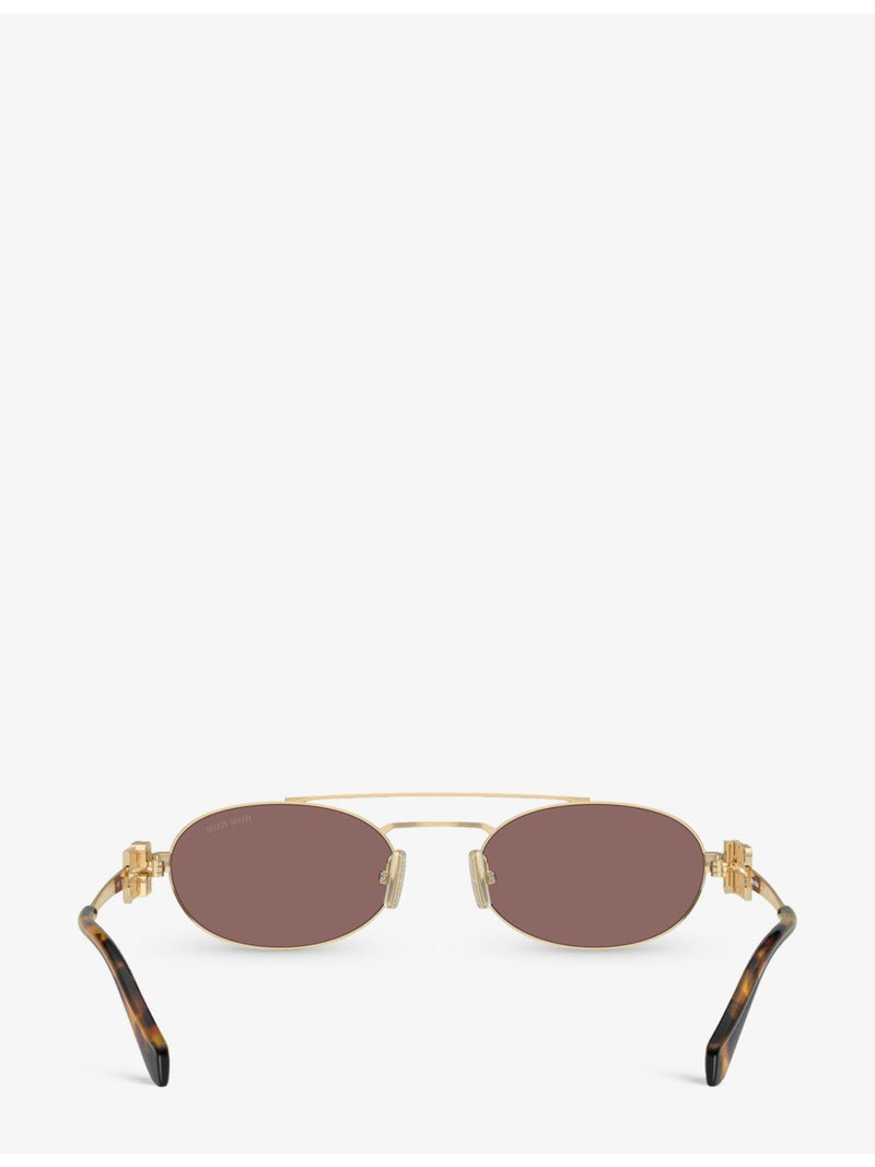 Miu Miu oval metal sunglasses MU 54ZS (British brand)