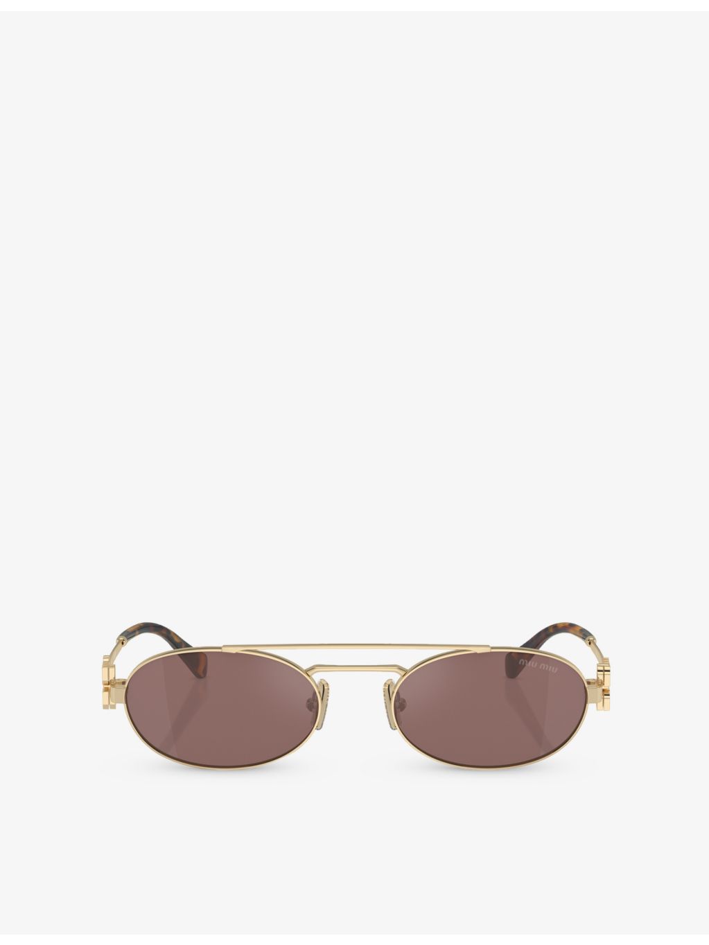 Miu Miu oval metal sunglasses MU 54ZS (British brand)
