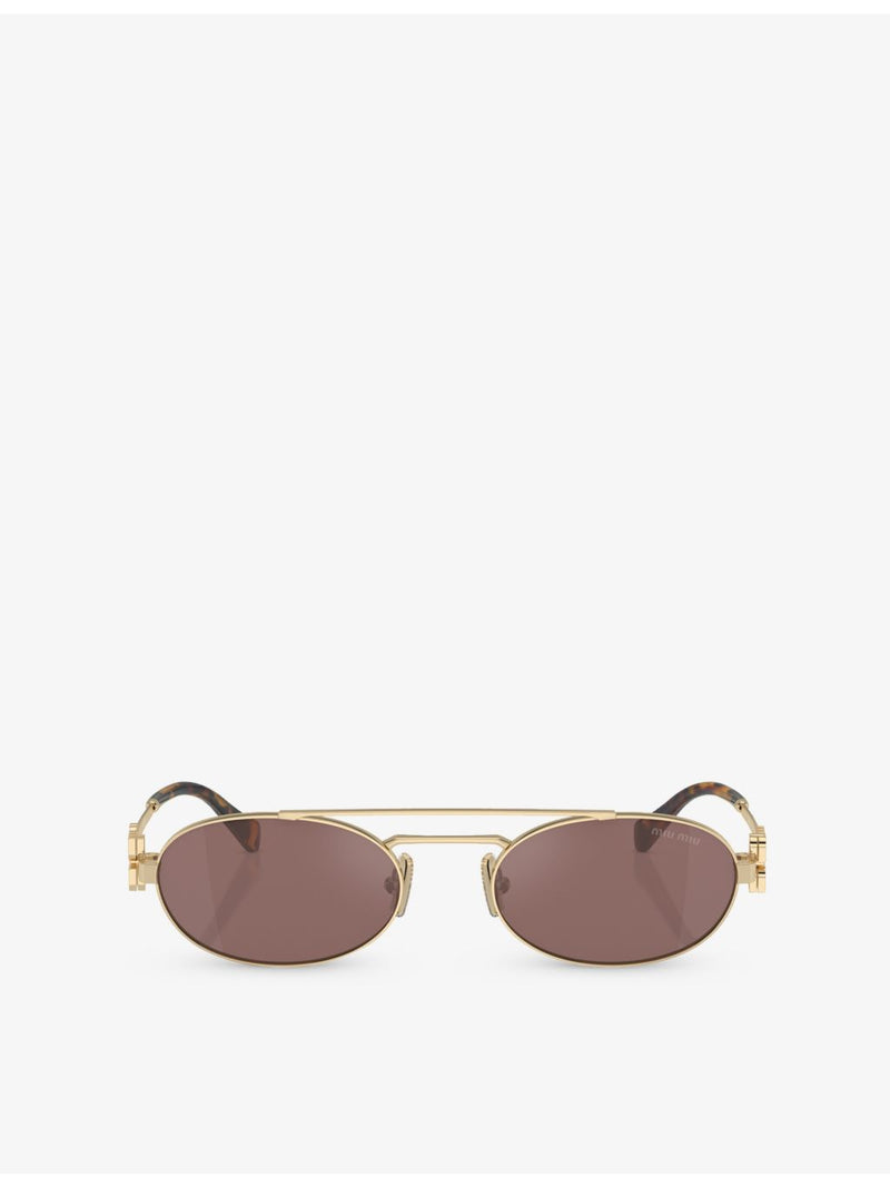 Miu Miu oval metal sunglasses MU 54ZS (British brand)