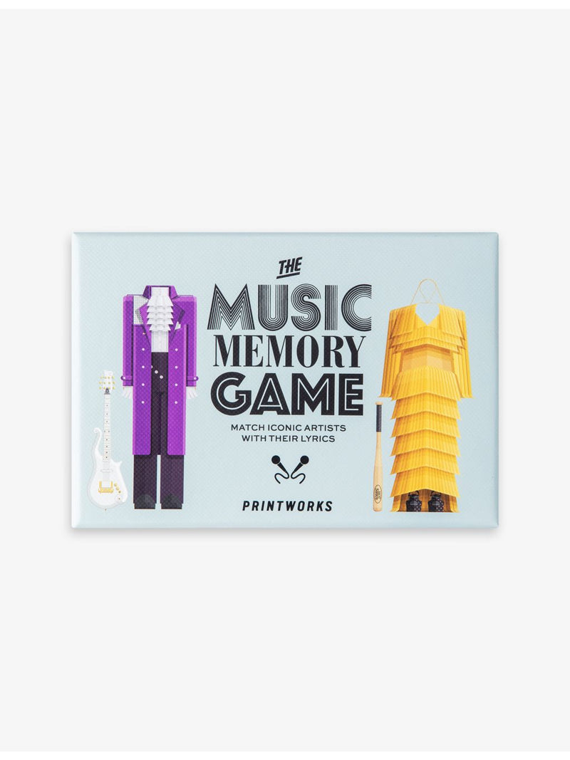 Printworks Iconic Music Memo card game 50 cards (British brand)
