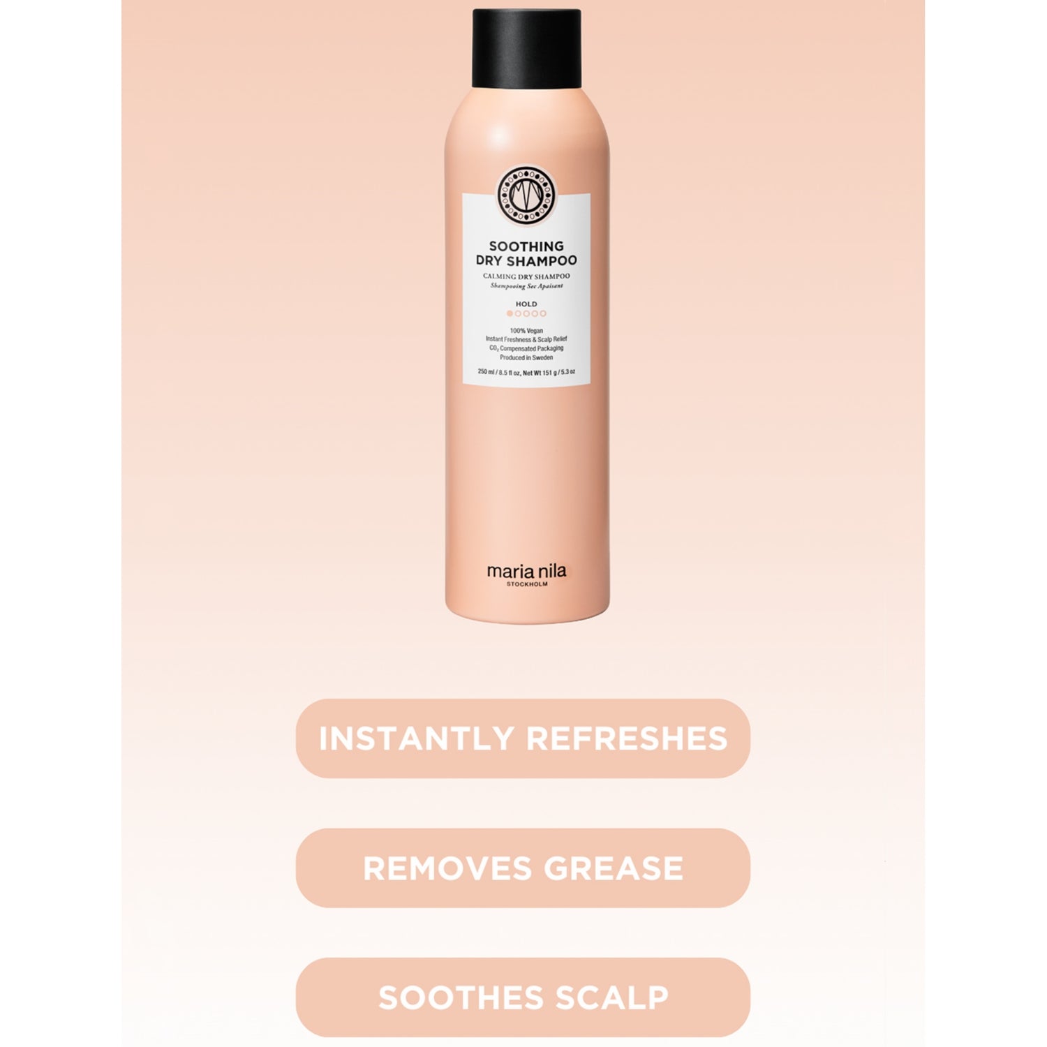 Maria Nila Soothing dry shampoo 250ml, imported from the UK