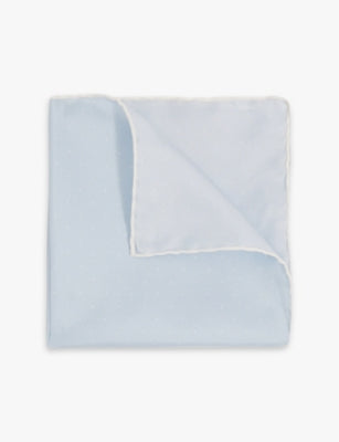 Reiss silk pocket square polka-dot 32cm, UK version