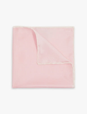 Reiss Liam Polka-Dot Silk Pocket Square 32cm
