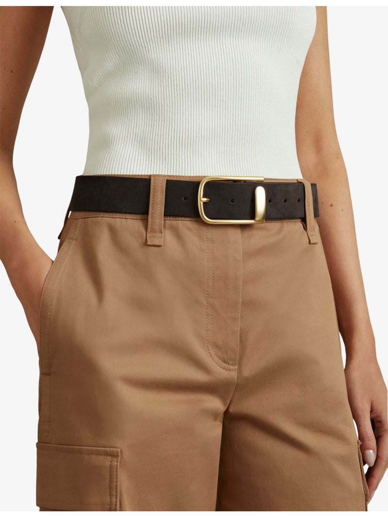 Reiss half-keeper suede belt, UK version