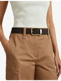 Reiss half-keeper suede belt, UK version