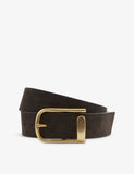Iyla half-keeper suede belt - XS
