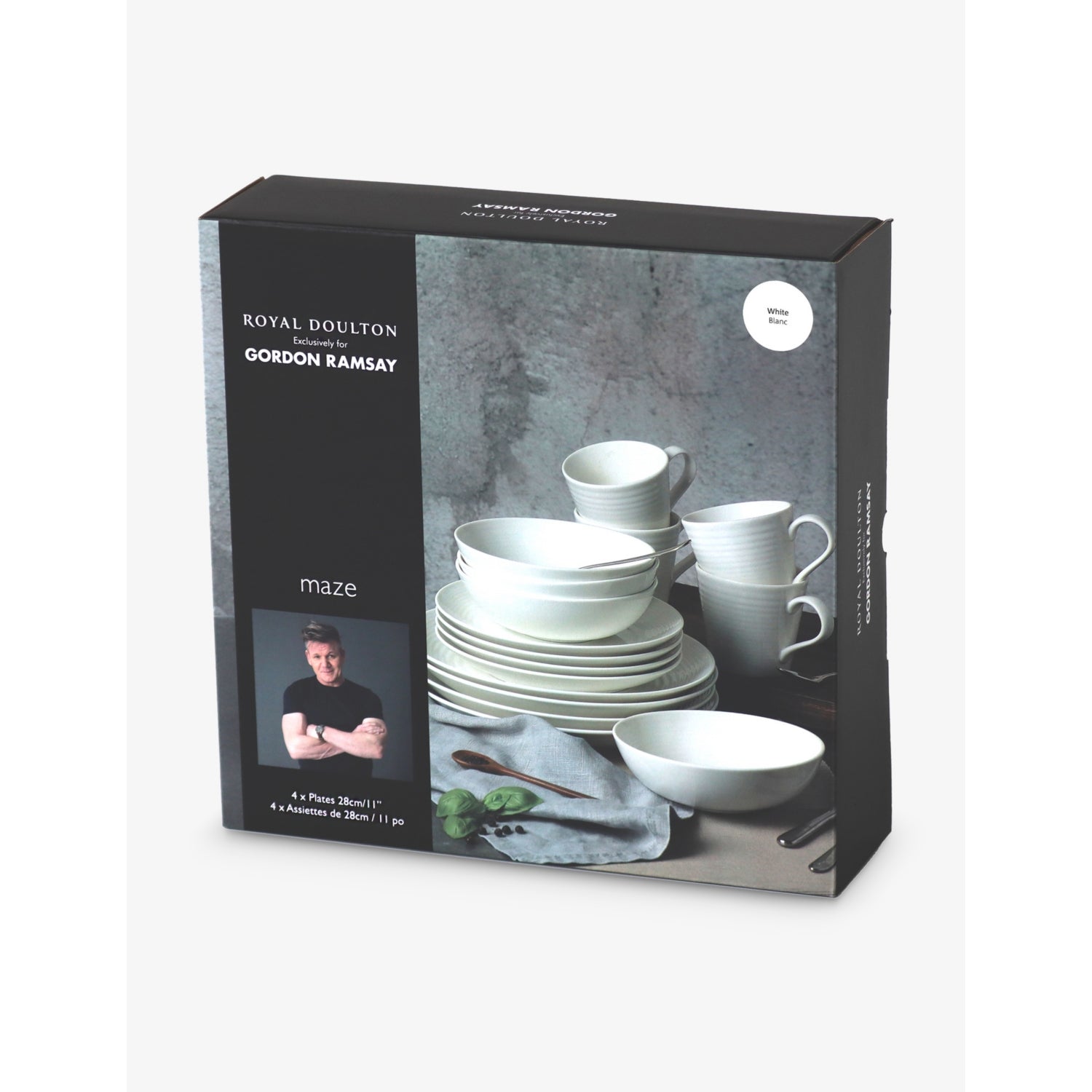 Gordon Ramsay Maze stoneware plates set of four, UK version