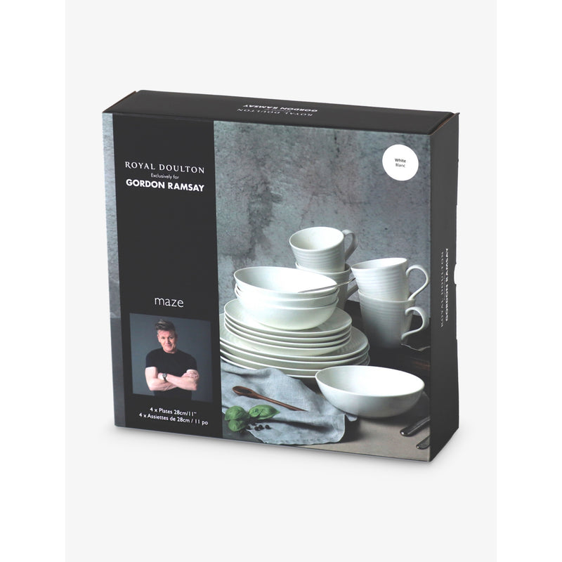 Gordon Ramsay Maze stoneware plates set of four, UK version