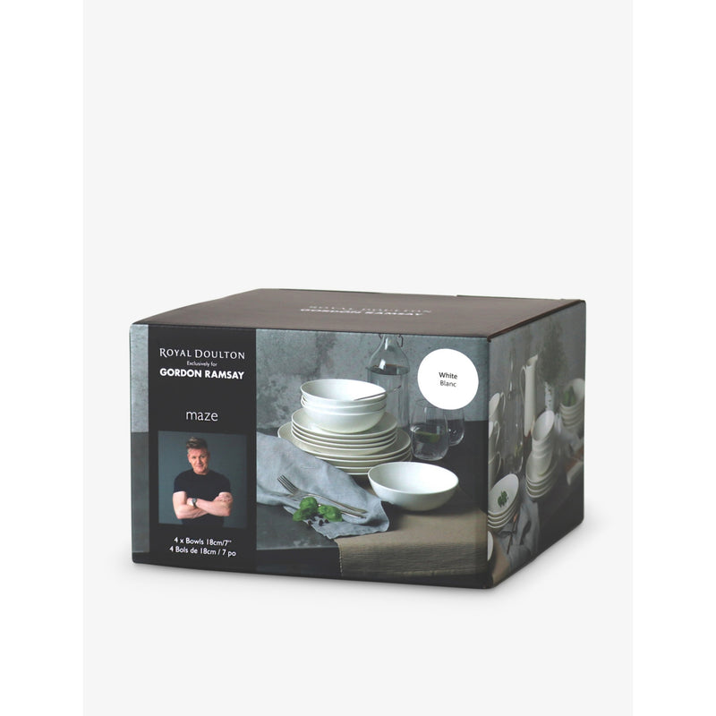 Gordon Ramsay Maze stoneware bowls set of four, imported from the UK