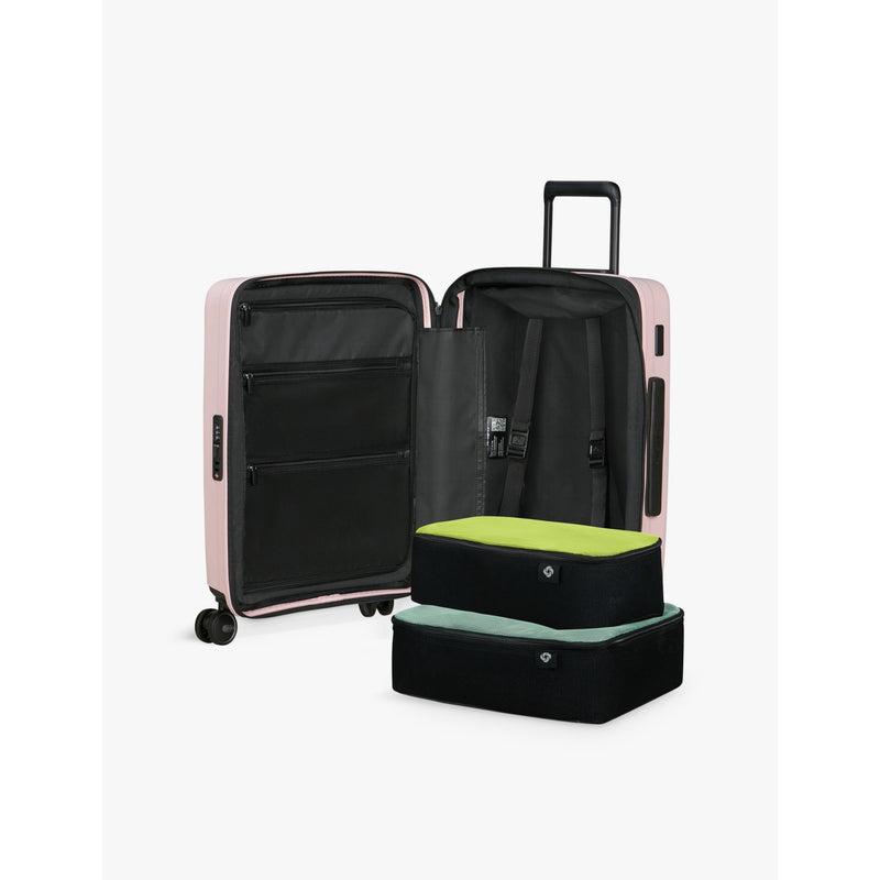 Samsonite hard-shell spinner suitcase 55cm expandable (British brand)