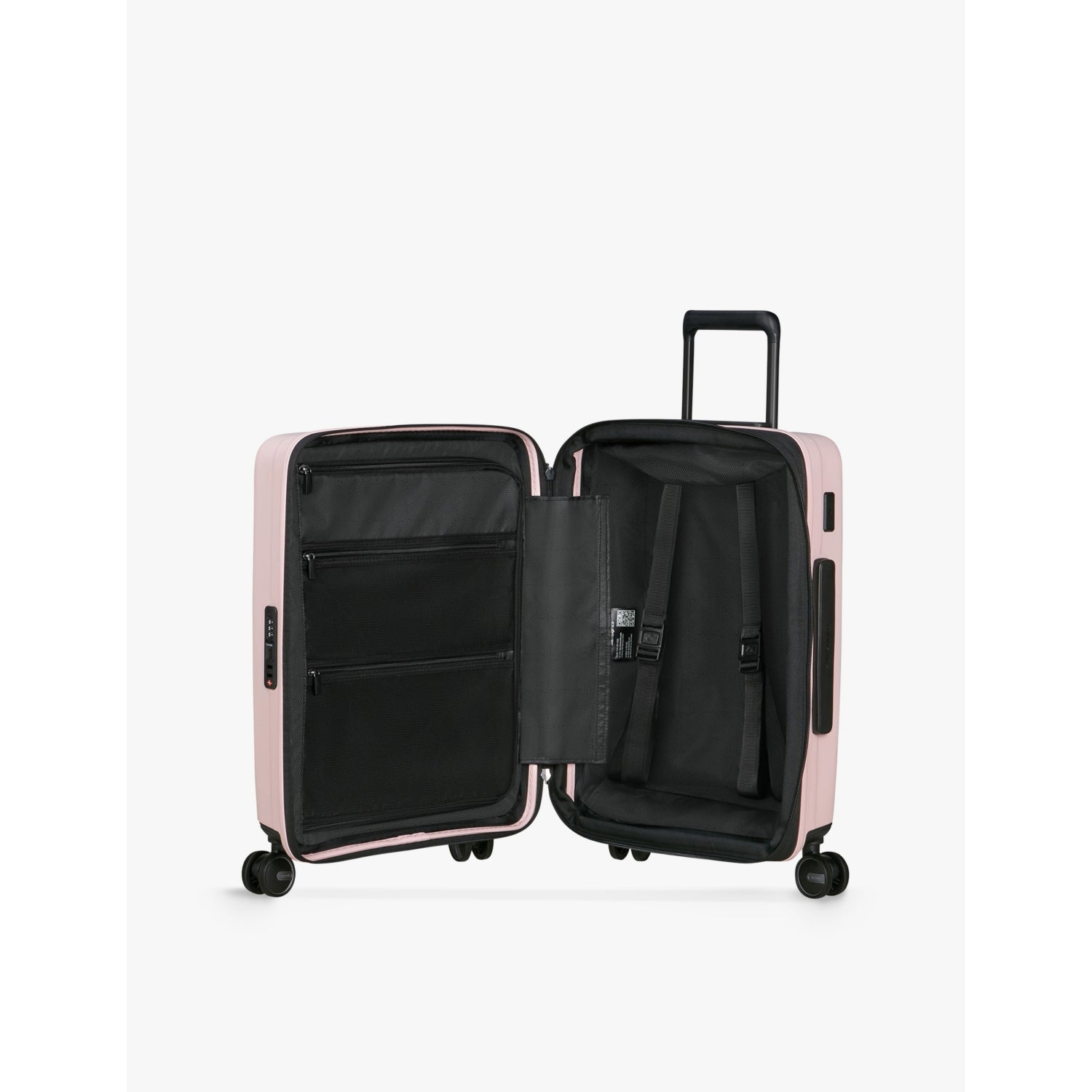 Samsonite hard-shell spinner suitcase 55cm expandable (British brand)
