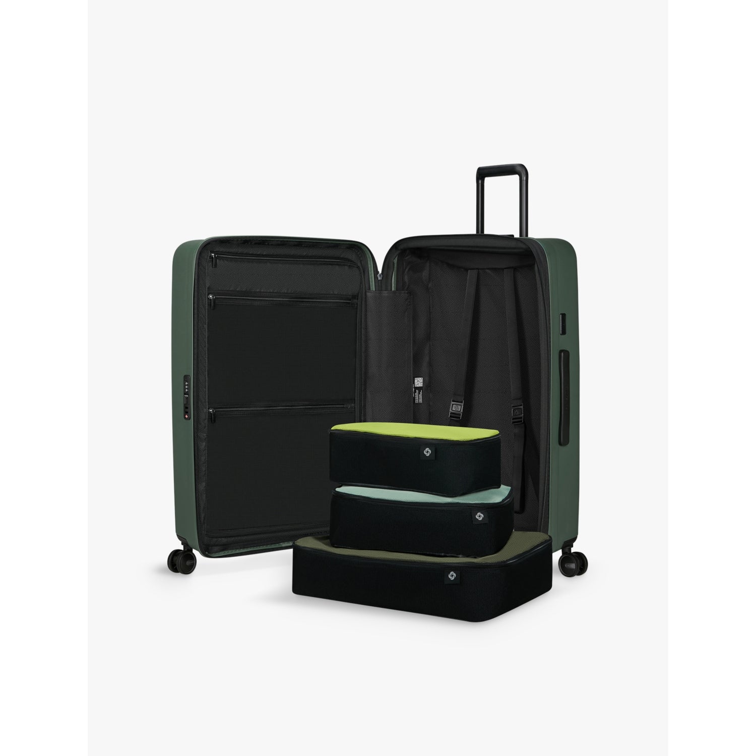 Samsonite expandable hard-shell spinner suitcase 75cm, imported from the UK
