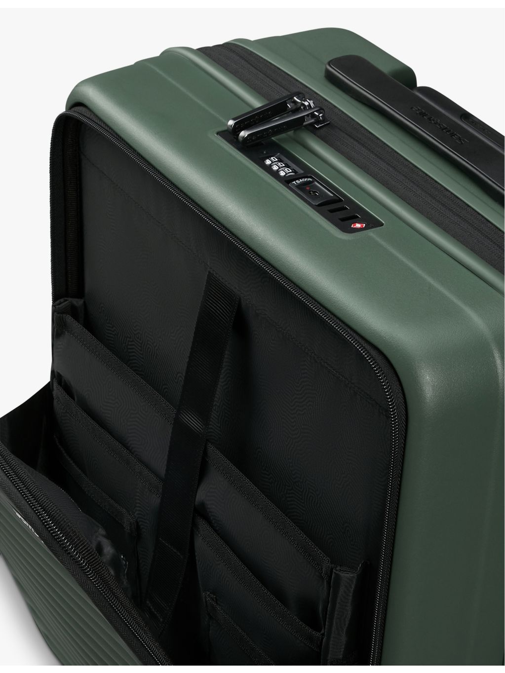 Samsonite expandable 4-wheel hard-shell suitcase 55cm (British brand)