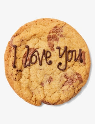 selfridges Blondies Kitchen I Love You Seven Inch Milk Chocolate Cookie 0.5kg- Buy online at McGrocer