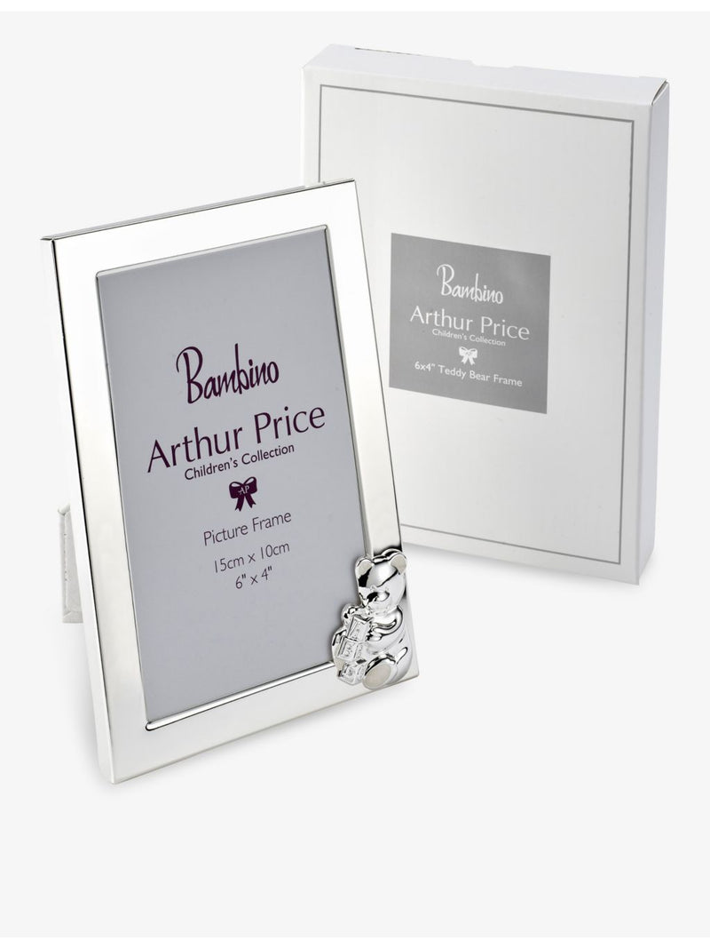 Arthur Price silver-plated teddy bear frame 6x4in (British brand)