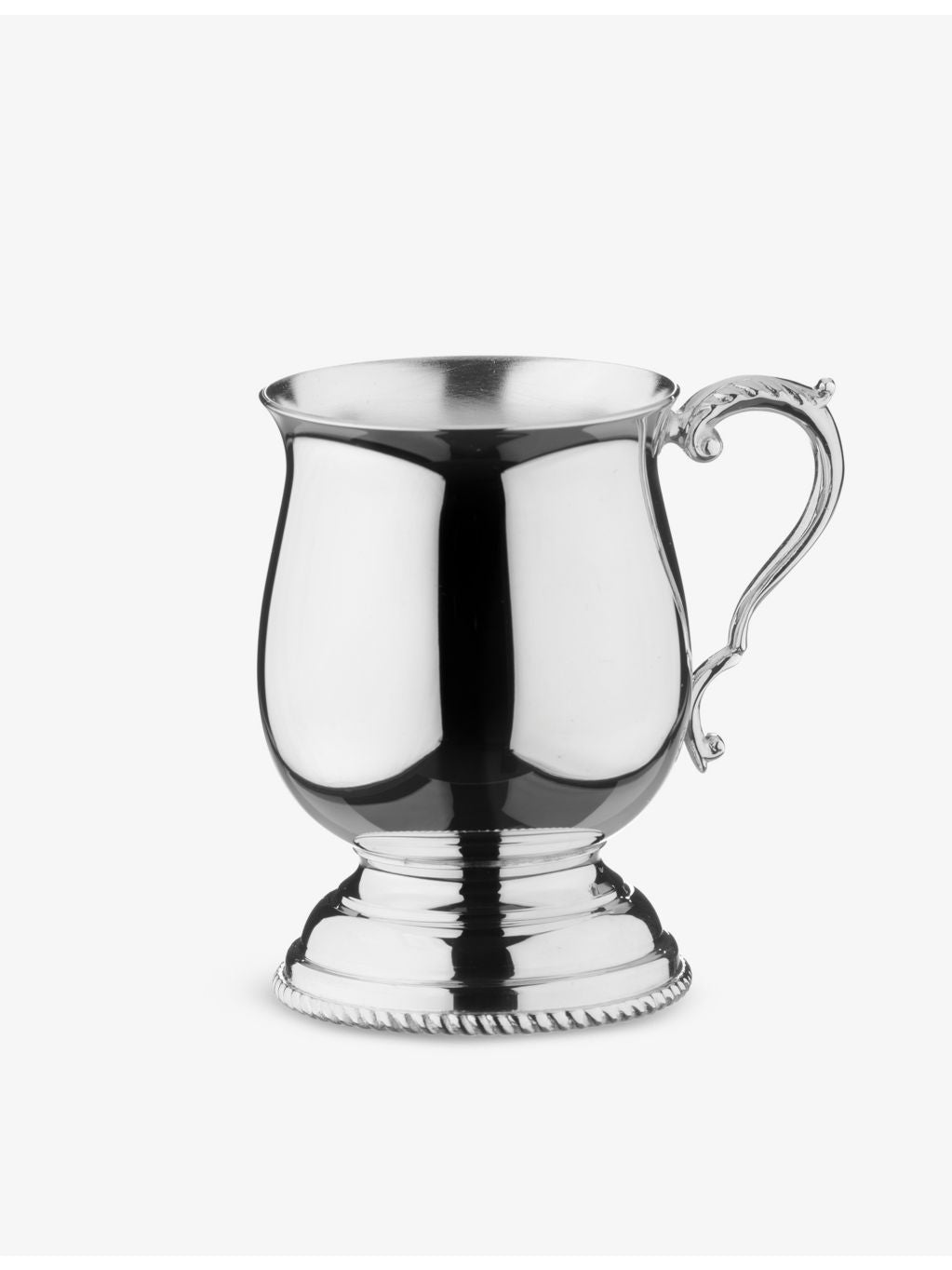 Arthur Price silver-plated tankard child's curved handle 8.5cm (British brand)