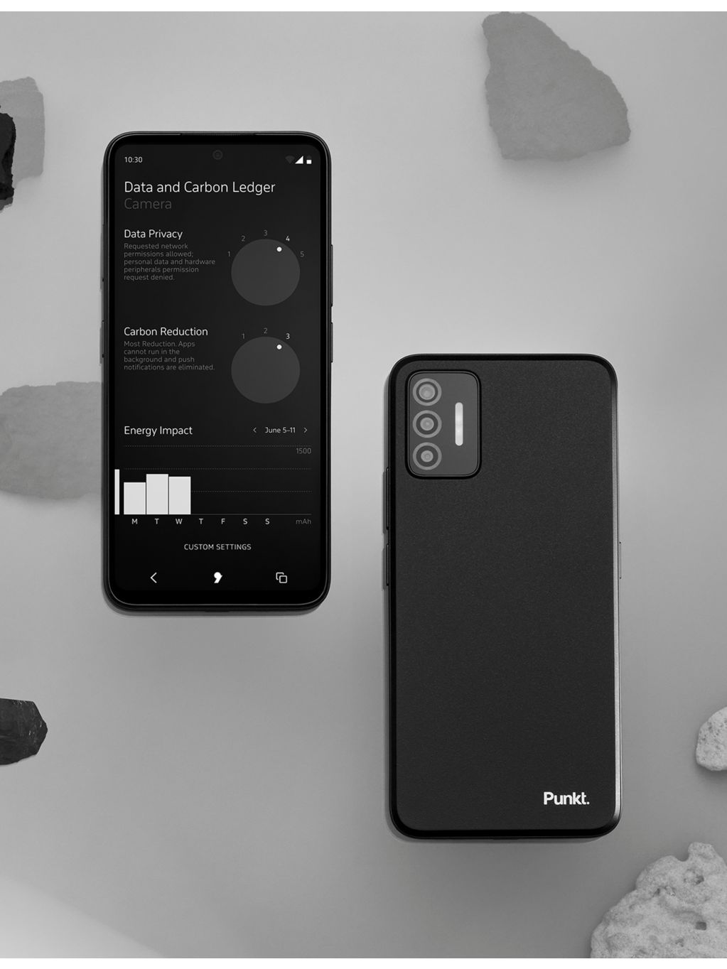Punkt MC02 smarterphone with Apostrophy OS - British product