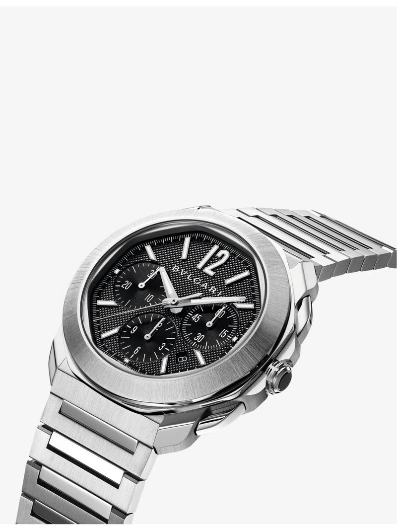 Bvlgari Octo Roma stainless steel automatic watch 42mm, imported from the UK