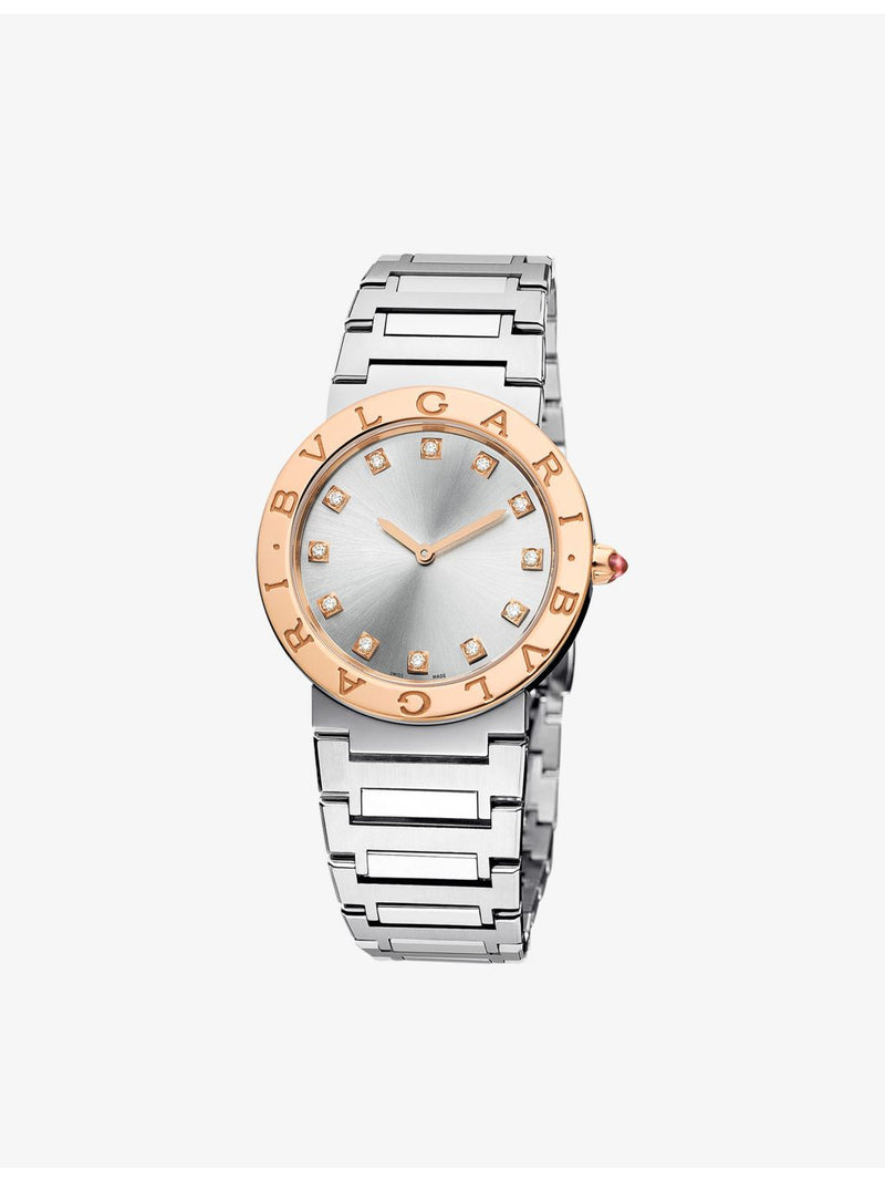 Bvlgari rose gold diamond watch 33mm (British brand)