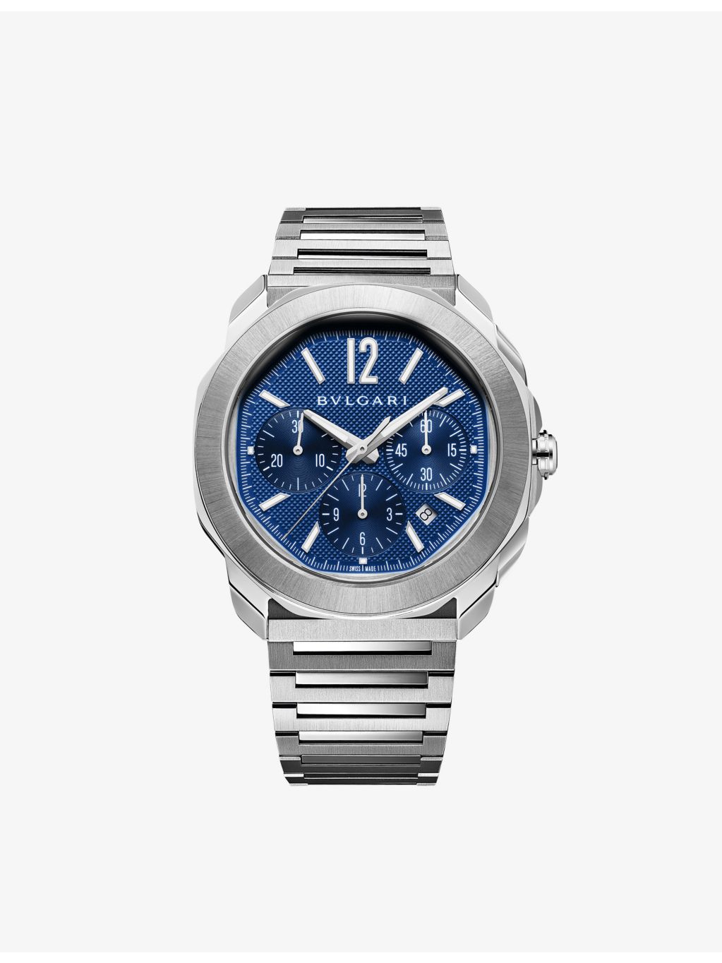 Bvlgari Octo Roma chronograph stainless steel automatic watch 42mm (British brand)