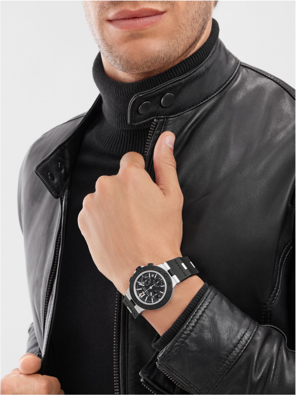 BVLGARI watch aluminium titanium automatic 40mm, imported from the UK