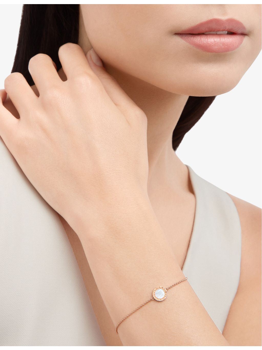 Bvlgari rose gold mother-of-pearl bracelet, UK version