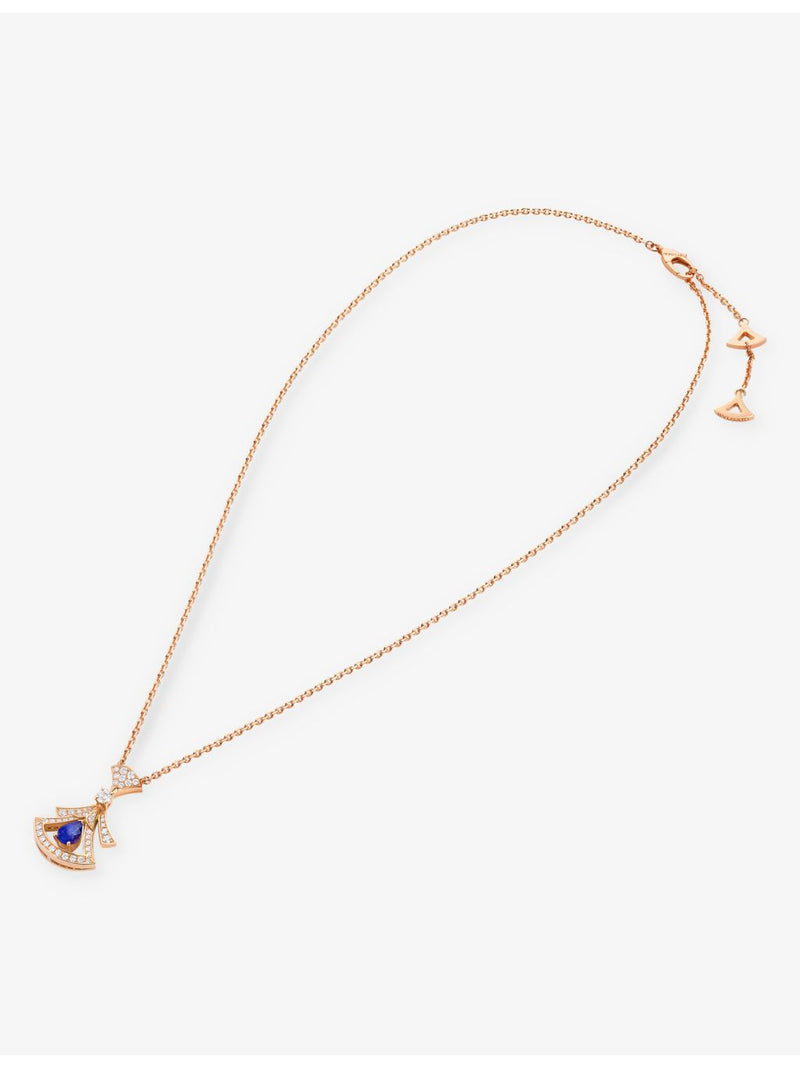 Bvlgari Divas' Dream 0.46ct rose-gold diamond tanzanite pendant (British brand)