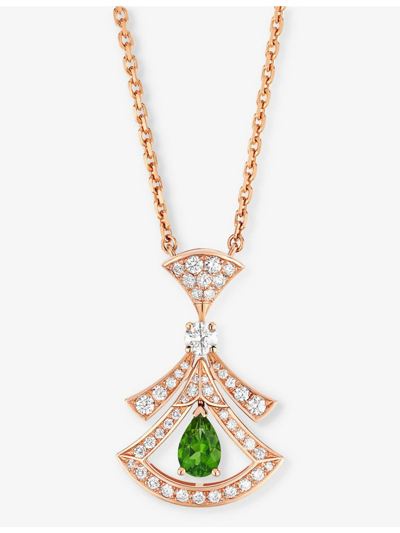 Bvlgari Divas' Dream diamond pendant necklace 18ct rose gold - British product