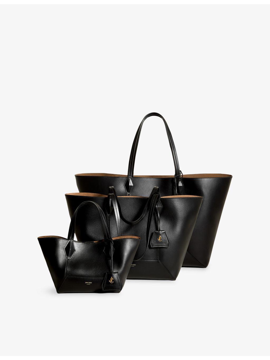 Jimmy Choo leather tote bag, medium size, imported from the UK