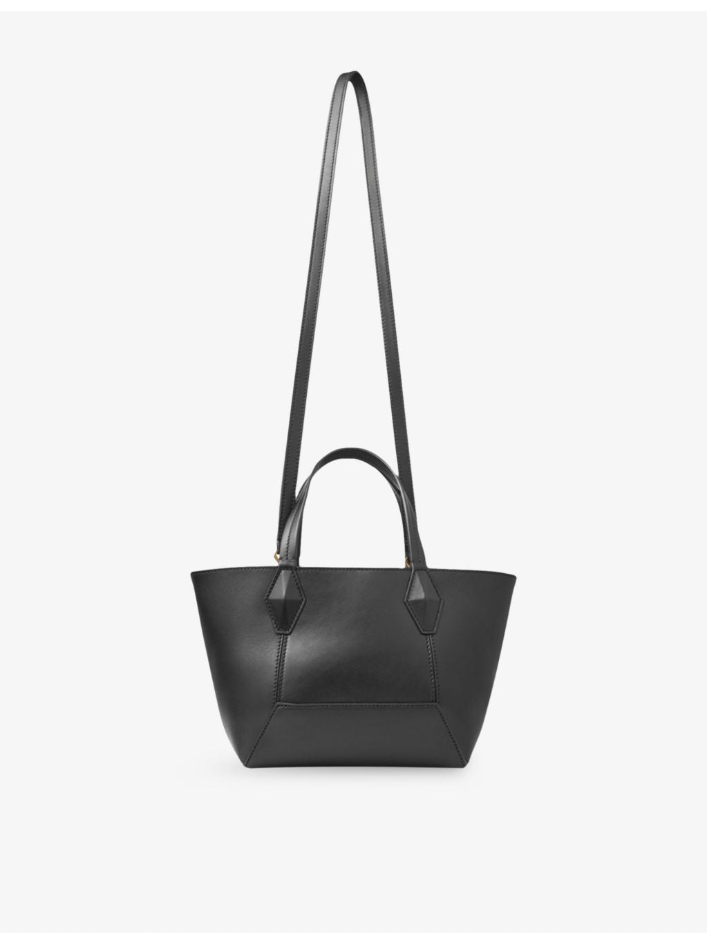 Jimmy Choo diamond logo-embossed leather tote bag small, imported from the UK